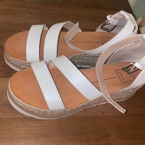 Dolce Vita White Espadrilles Size 8.5